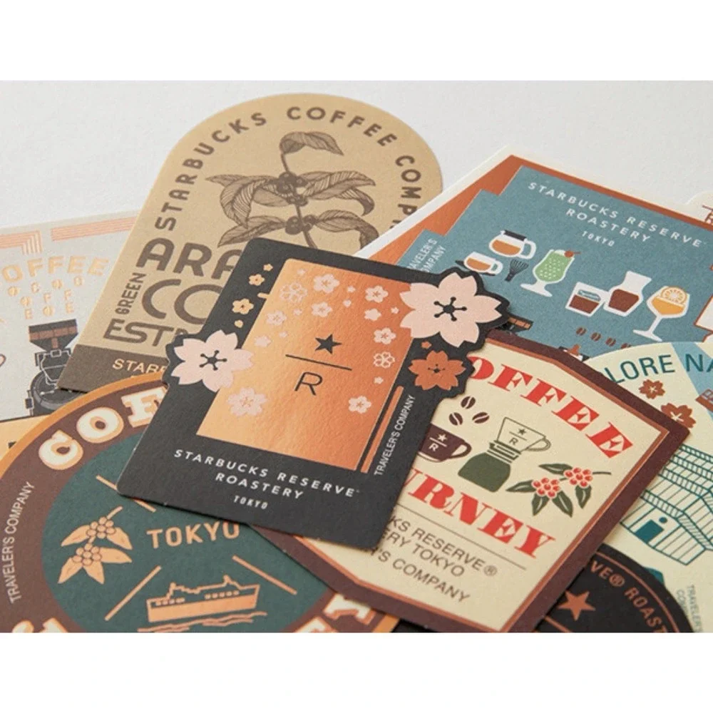 TRAVELER'S notebook Starbucks Reserve Roastery Tokyo Stickers Set Limited JAPAN
